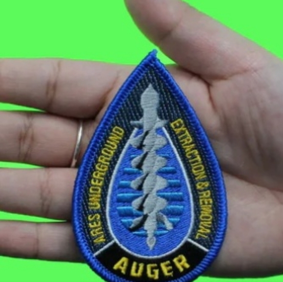 For All Of Mankind Auger Extraction & Removal Ares Underground Embroidered Patch - Picture 2 of 4